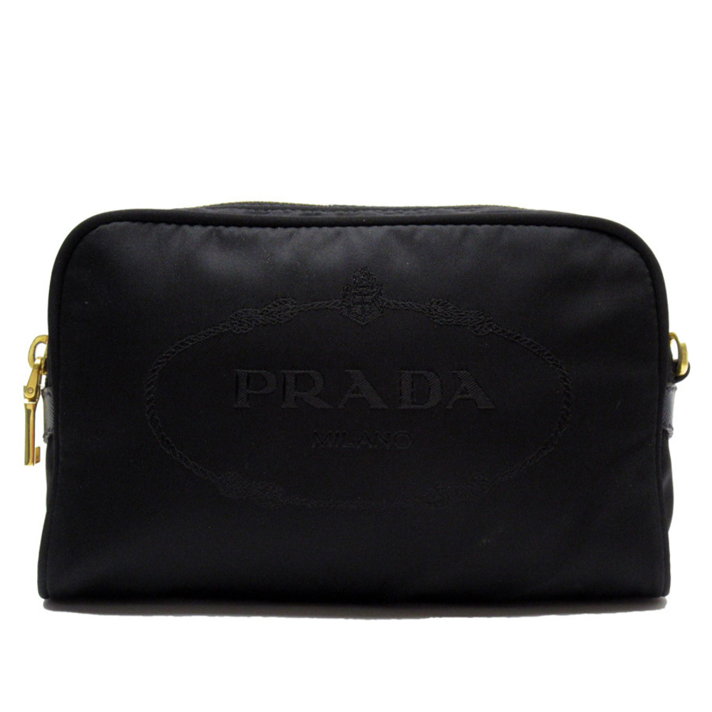 Prada Nylon Black Multi Pouch Case - image 2